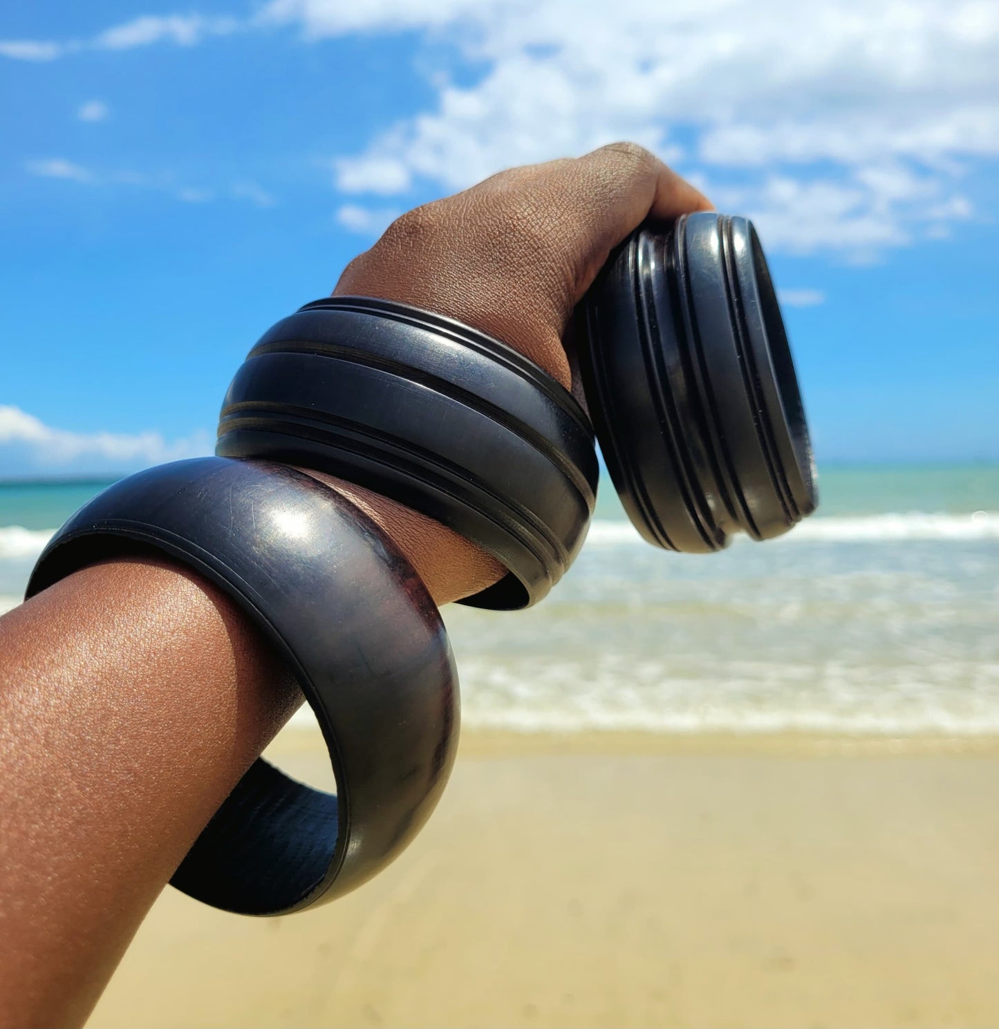 Wood Bangles (Set of 3)